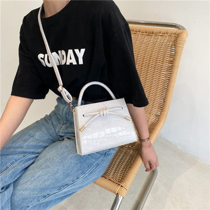 Cheky - New Korean Style Single Shoulder Messenger Bag Female Mori Stone Pattern