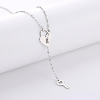 Cheky - Fashion Love Pendant Stainless Steel Necklace