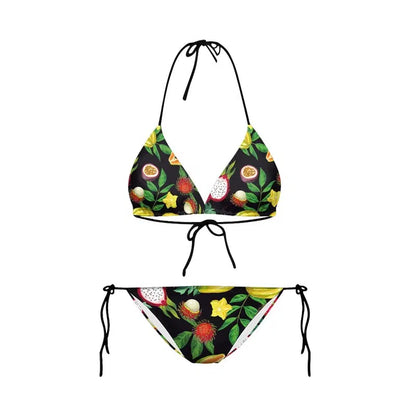 Cheky - Bikini 2023 Plavky Mujer Sexy Set Swimsuit biquini Skull Printed Women Bra Swimwear Green Bathing Suit Bikinis Y03002