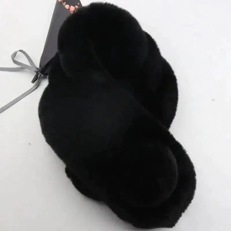 Cheky - Rabbit Fur Scarf Female Winter Korean