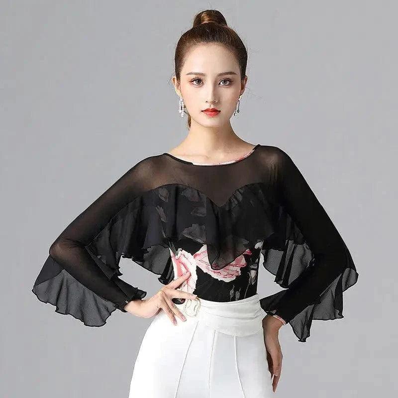 Cheky - Ruffle Things Up Long Sleeve Top