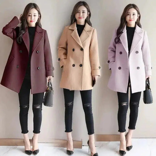 Cheky - Wool jackets, medium and long cardigans, fashion splicing